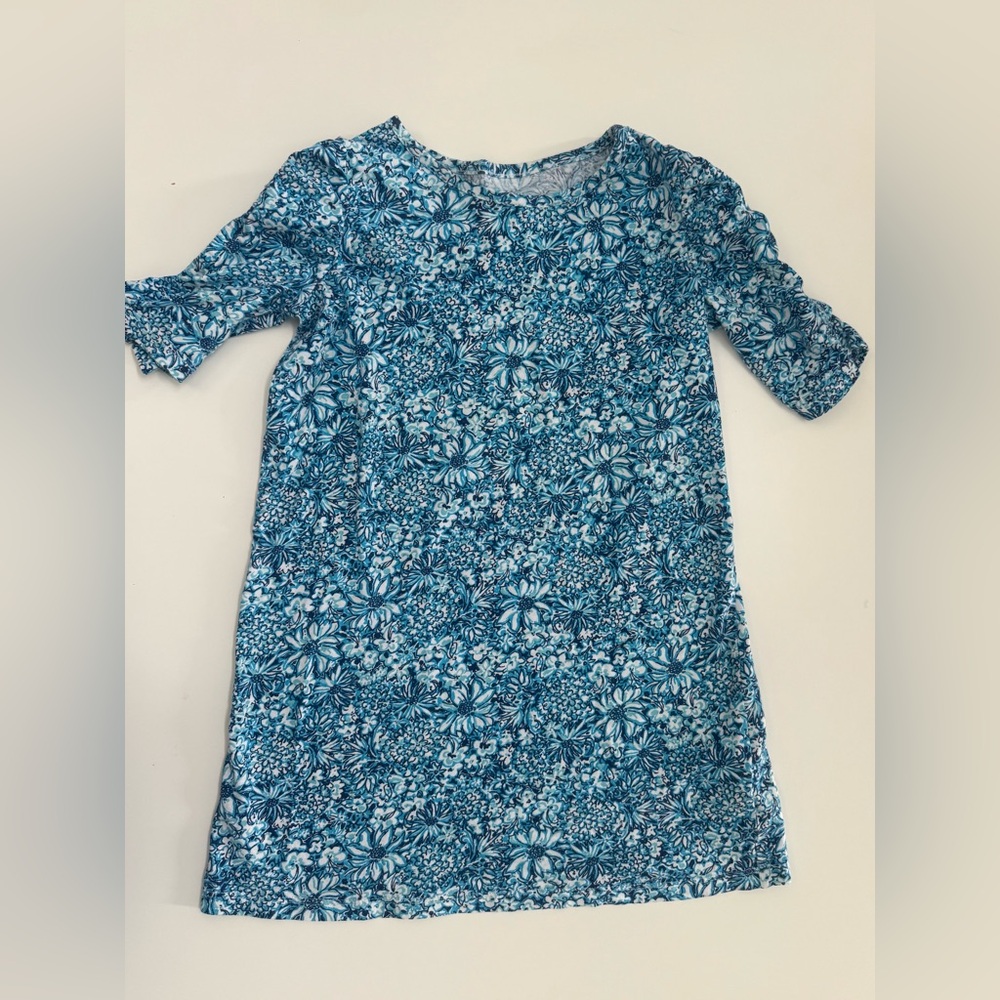 Lilly Pulitzer Blue Floral Kids Dress